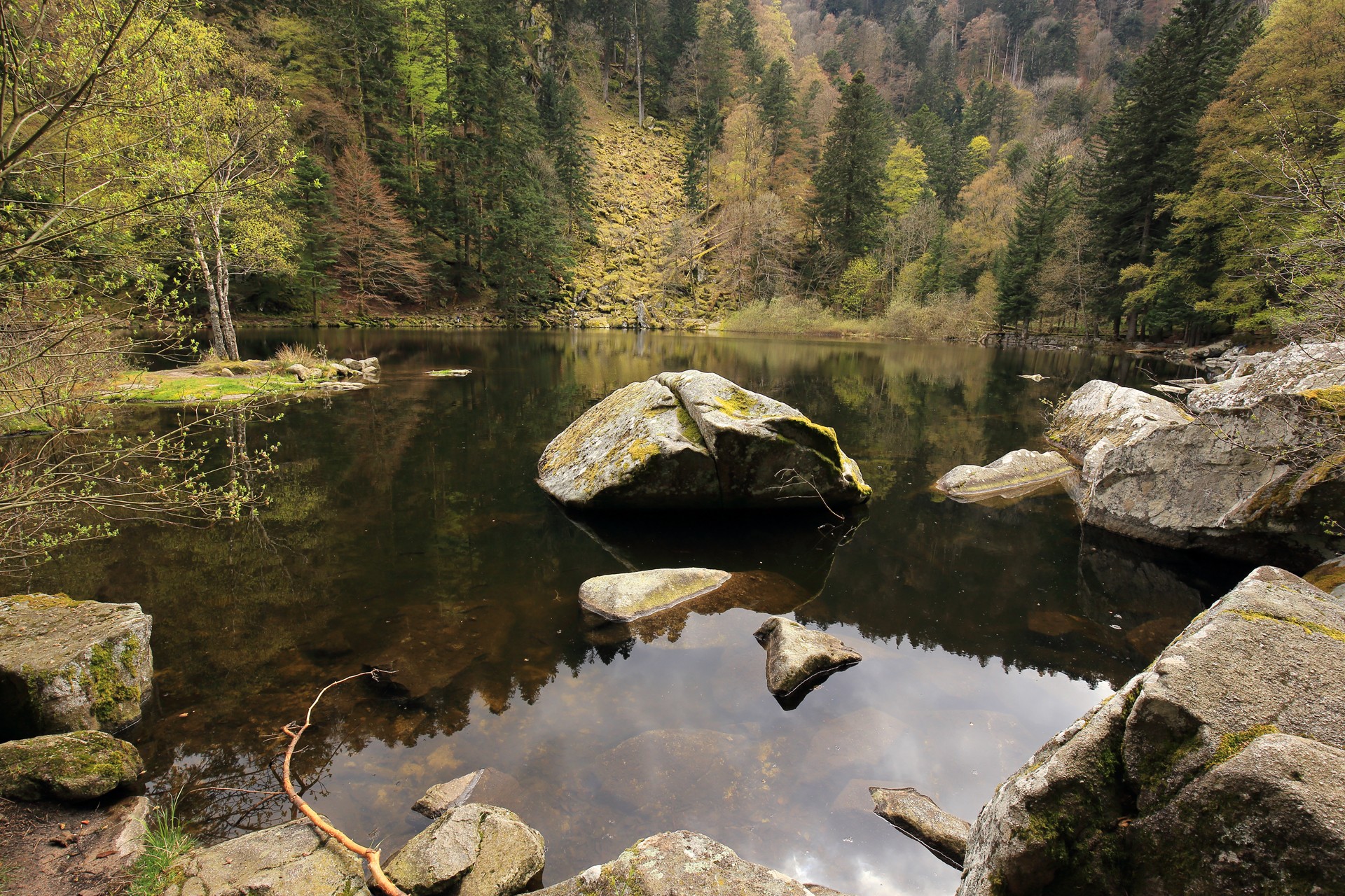 Lac de Fischboedle ( GR 5 - Vosges - Alsace )